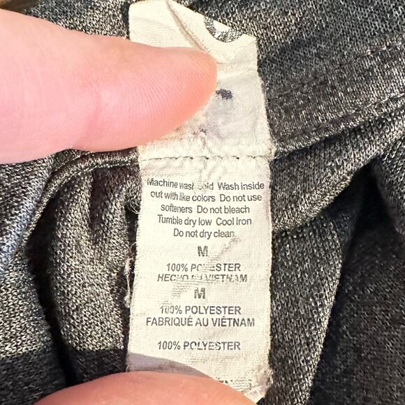 Alo Yoga Athletic Jacket Gray Size Medium Thumb Holes Full Zip - Picture 6 of 6